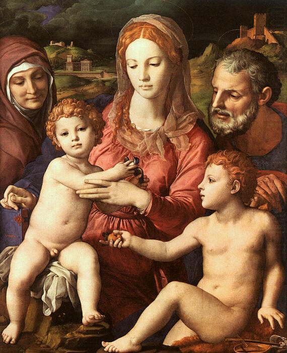 Holy Family with St.Anne and the Infant St.John, Agnolo Bronzino